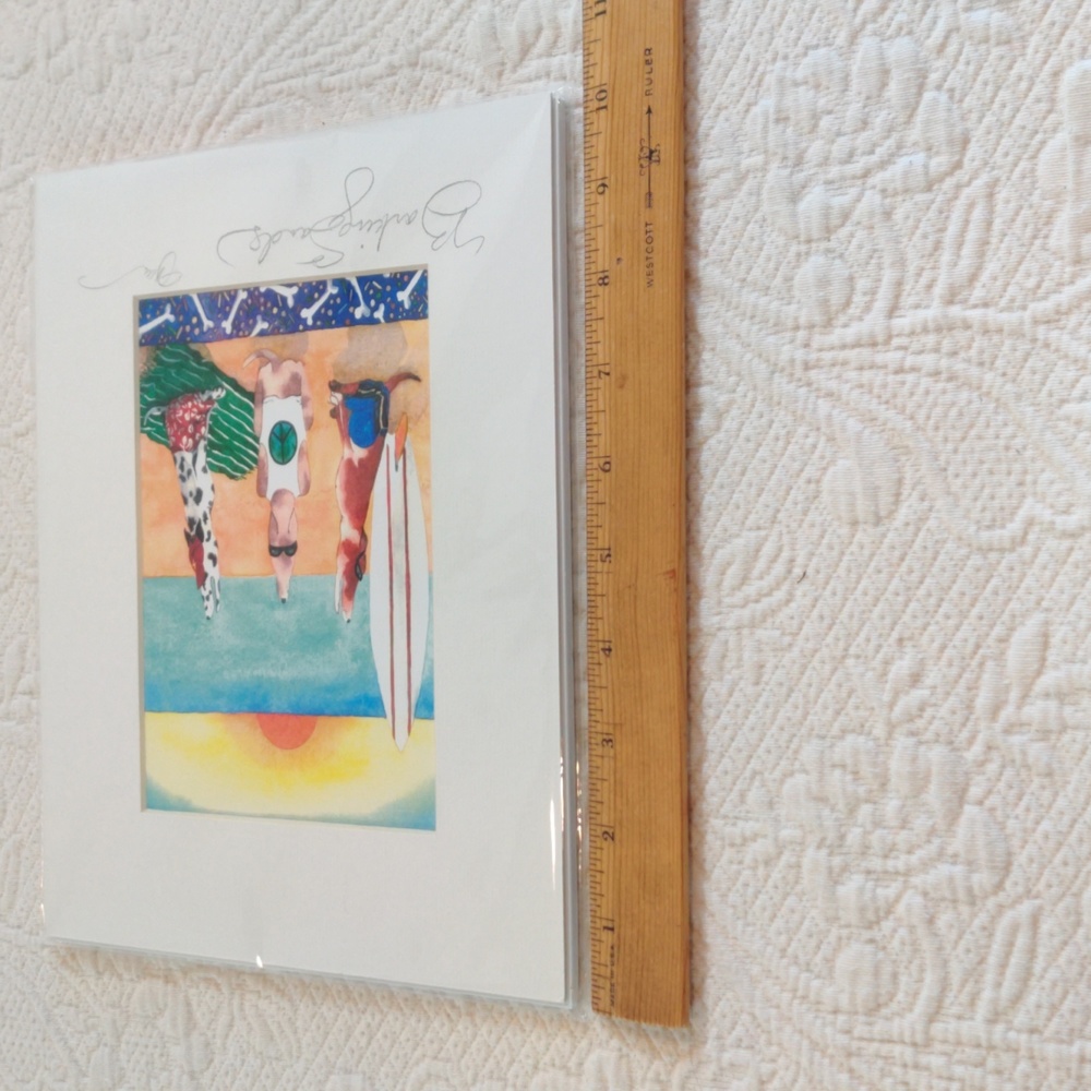 Joanna Carolan Barking Sands Watercolor Print Signed by Artist - Picture 9 of 9